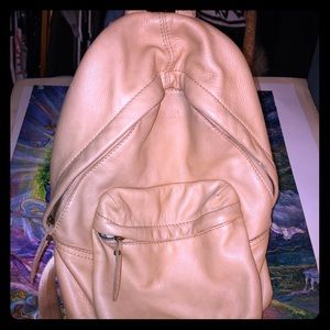 Leather backpack